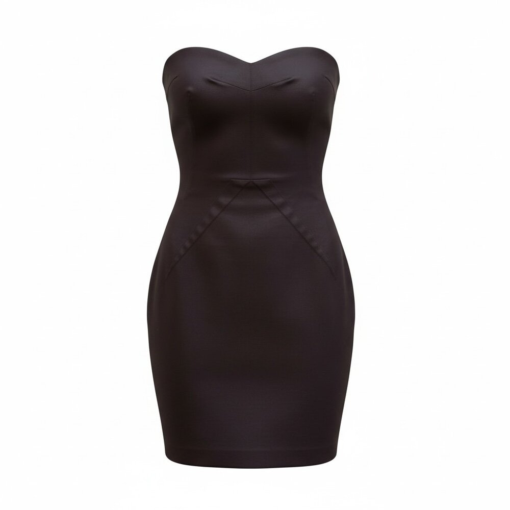 Dolce and Gabbana strapless black dress